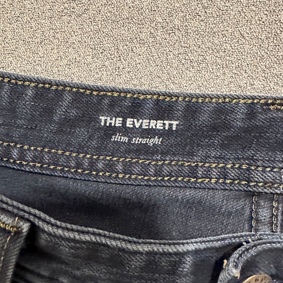 AG Everett Slim Straight Men's Blue Jeans Size 33 - Picture 7 of 14